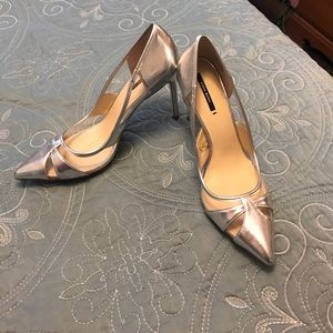 Silver Pumps